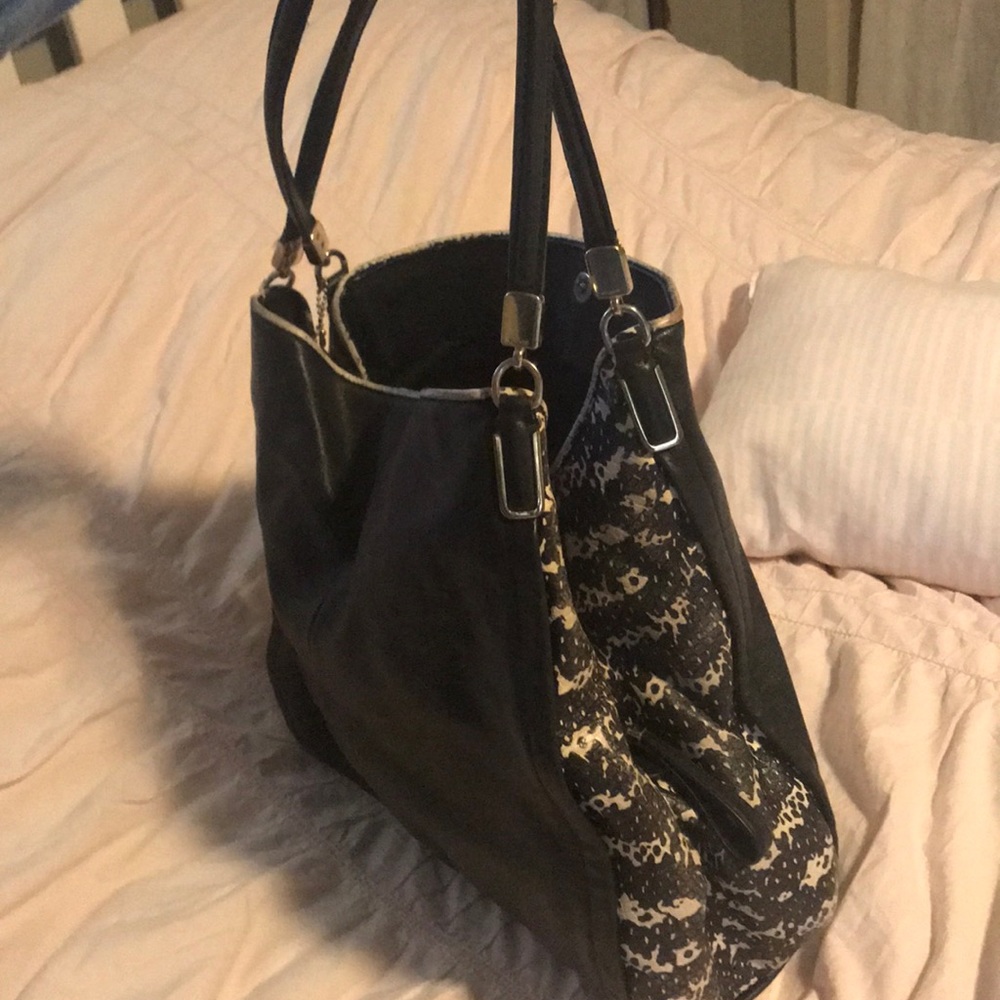 Coach black and white bag!